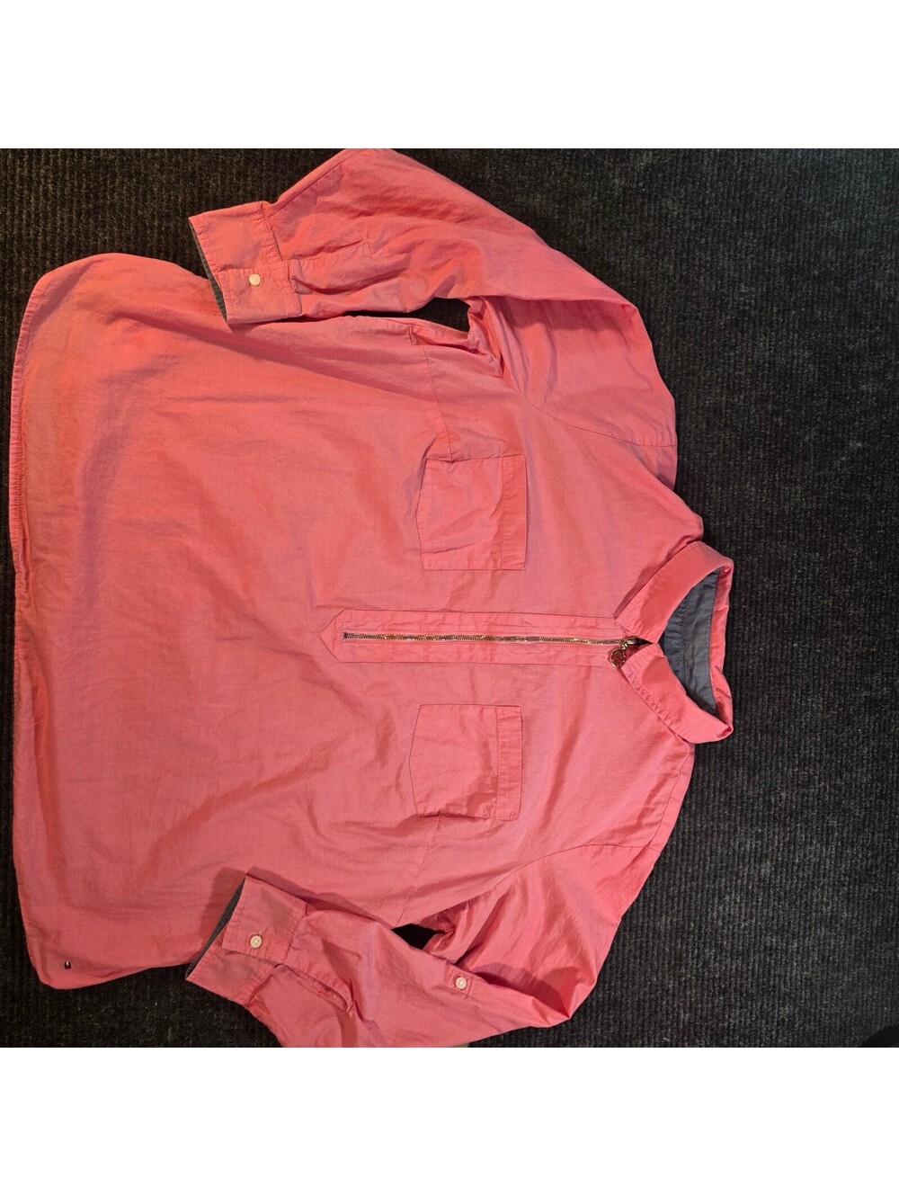 Tommy Hilfiger Pink Half-Zip Pullover Shirt